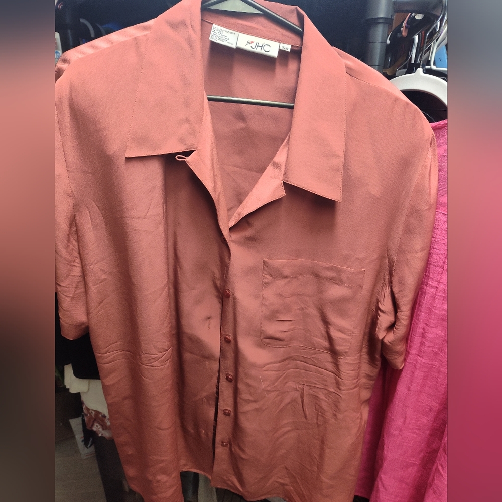 Vintage JHC Size 16W Silk Top